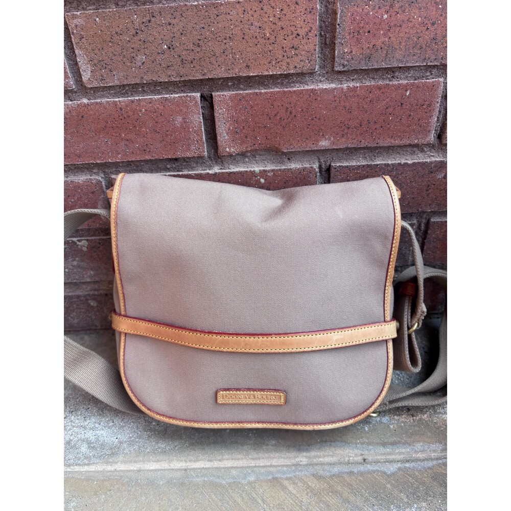Dooney and Bourke Cabriolet Canvas Messenger Shoulder Crossbody Bag